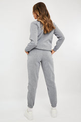 Grey Zip Ankle Joggers - Lanah