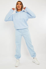Blue Soft Fleece Hoodie - Maia