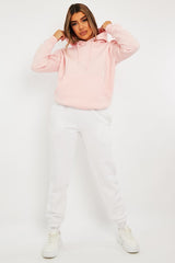 Pink Soft Fleece Hoodie - Maia