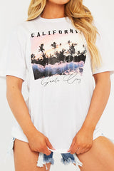 White California Graphic T-shirt - Jamea