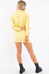 Lemon Denim Skirt and Jacket Co-ord - Viola