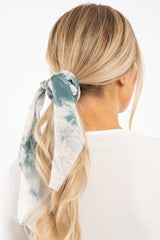 Pastel Green Tie Dye Scrunchy - River