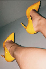 Yellow PU Court Shoe - Eriah