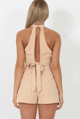 Nude Tie Front Two Piece - Esta