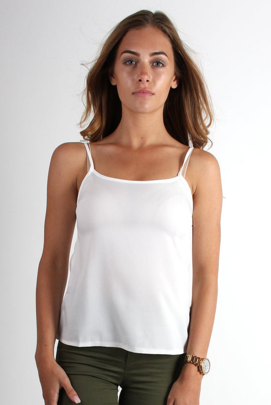 Evita White Cami Top