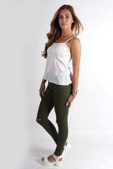 Evita White Cami Top