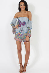 Blue Print Bardot Playsuit - Faith
