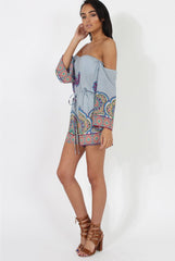 Blue Print Bardot Playsuit - Faith