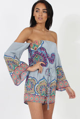 Blue Print Bardot Playsuit - Faith