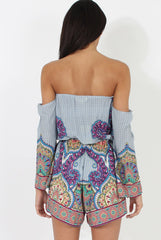 Blue Print Bardot Playsuit - Faith