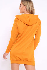 Mustard Femme Fatal Hooded Dress - Ivanna