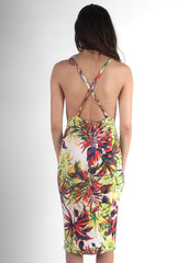 Melany Floral Scoop Neck Dress