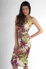 Melany Floral Scoop Neck Dress