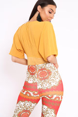 Mustard Plunge Bodysuit - Florence