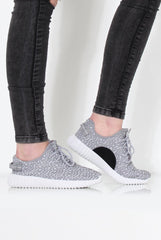 Saint Grey Textured Trainers