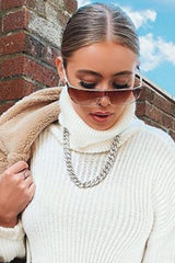 Silver Chunky Link Chain - Calena