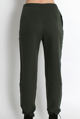 Jeannette Khaki Cigarette Trousers