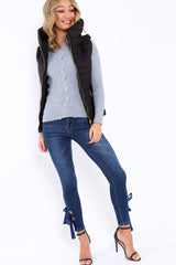 Black Padded Gilet - Ariella