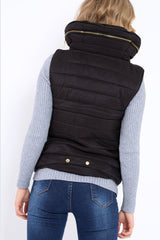Black Padded Gilet - Ariella