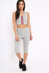 Grey Striped Loungewear Set - Ginny