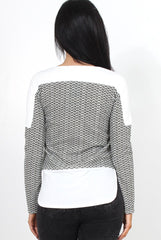 Mandie Khaki Panel Side Split Top