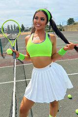 White Tennis Mini Skirt - Giselle