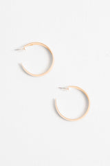 Gold Small Chunky Hoop Earrings - Othelia