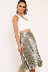 Cream Knitted One Shoulder Crop Top - Golde