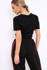 Black Good Vibes Slogan T-shirt - Tayla