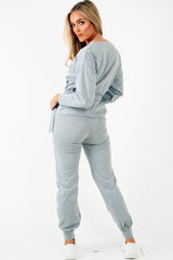 Grey Tie at Waist Tracksuit - Sammie