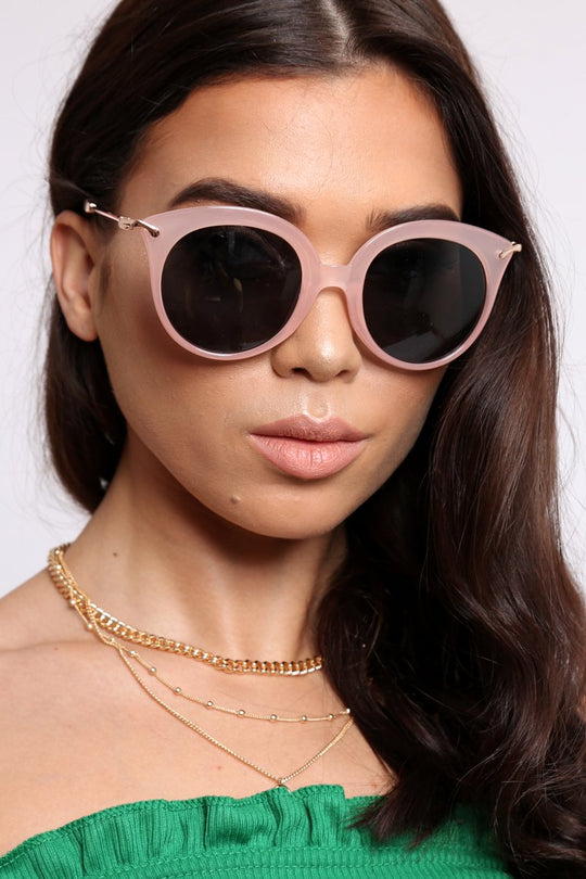 Nude Clear Frame Sunglasses - Greysi