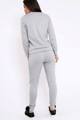 Grey Zip Loungewear Set - Kelly