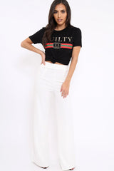 Black Guilty Slogan T-shirt - Ava