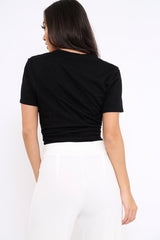 Black Guilty Slogan T-shirt - Ava