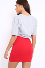 Grey Guilty Cropped Slogan T-shirt - Jaedyn