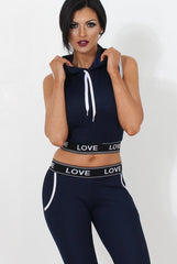 Harlow Navy Activewear Two Piece