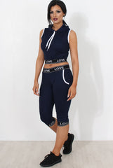 Harlow Navy Activewear Two Piece