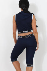 Harlow Navy Activewear Two Piece