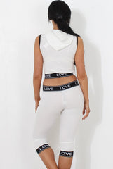 Harlow White Activewear Two Piece