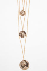 Gold Layered Coin Necklace - Hatley