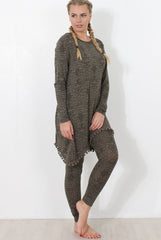 Khaki Print Loungewear Set - Haylee