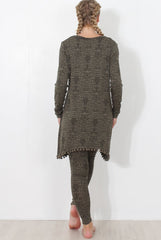 Khaki Print Loungewear Set - Haylee