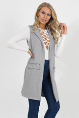 Grey Sleeveless Blazer - Heidi