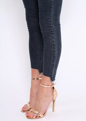 Black Mid Wash Deep Hem Jeans - Pipper
