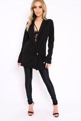 Black Two Button Blazer - Hilary