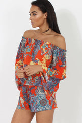 Red Print Co-Ord Set - Hilda