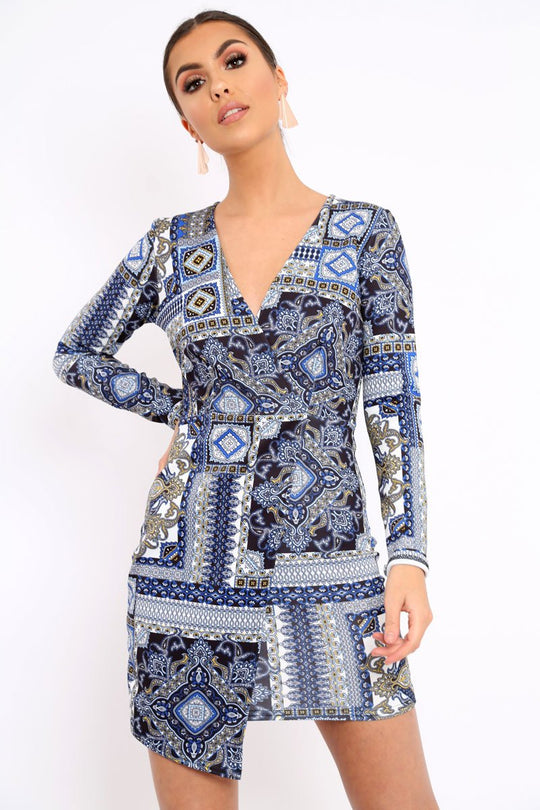 Navy Paisley Print - Hollee