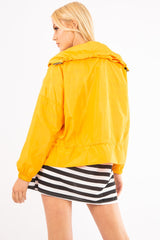Mustard Zip Front Rain Jacket - Idalie