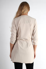 Imogen Beige Waterfall Jacket