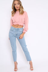 Light Wash Extreme Back Rips Boyfriend Jeans - Inna